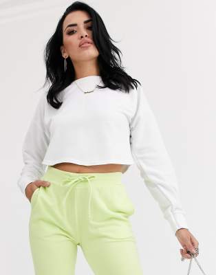 boohoo cropped sweatshirt