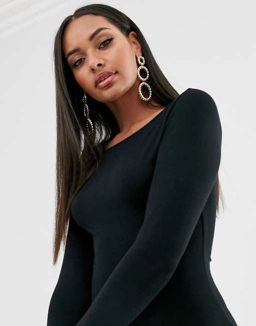 casual long sleeve fall dresses Elegant Long Sleeve A-Line Midi Dress for Women – Soft Stretch Fabric –  FineLook main image 0