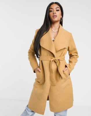 boohoo camel coat
