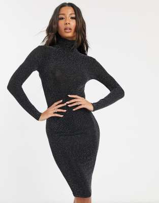 shimmer bodycon dress