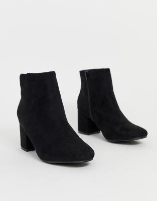 bottines talon daim