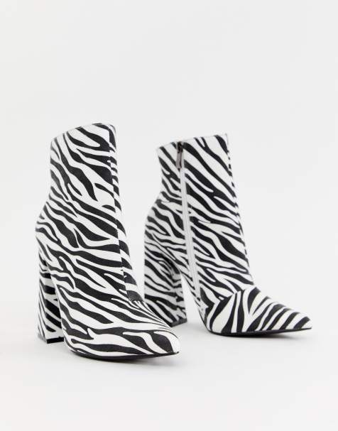 bottine zebre femme