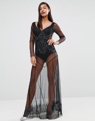 boohoo sheer dress