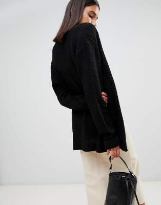 boohoo black cardigan