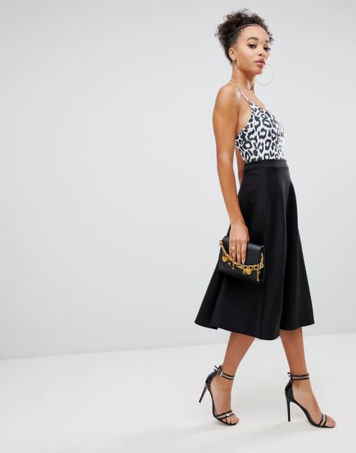 Boohoo - circle - Jupe mi-longue - Noir