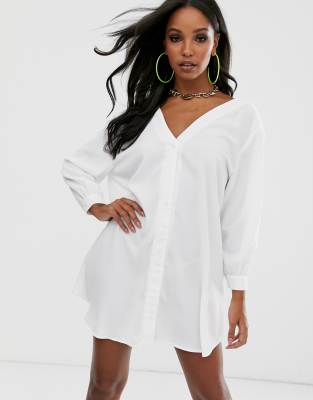 boohoo white dress
