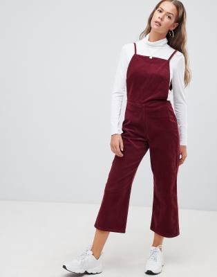 boohoo burgundy jumpsuit