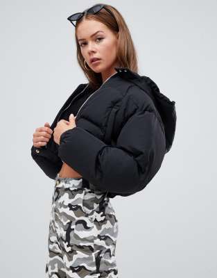 nike cropped puffer jacket