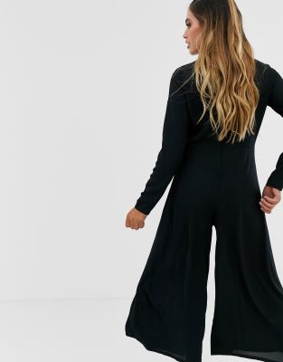 boohoo twist front jumpsuit