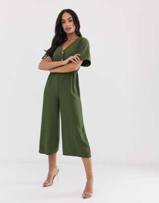 boohoo khaki jumpsuit