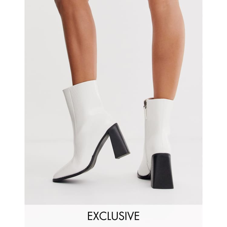 Boohoo sale white boots