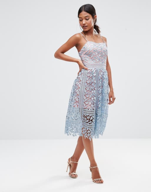 Warehouse corded lace outlet dress