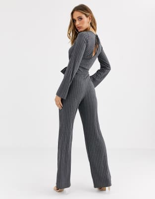 high slit jumpsuit