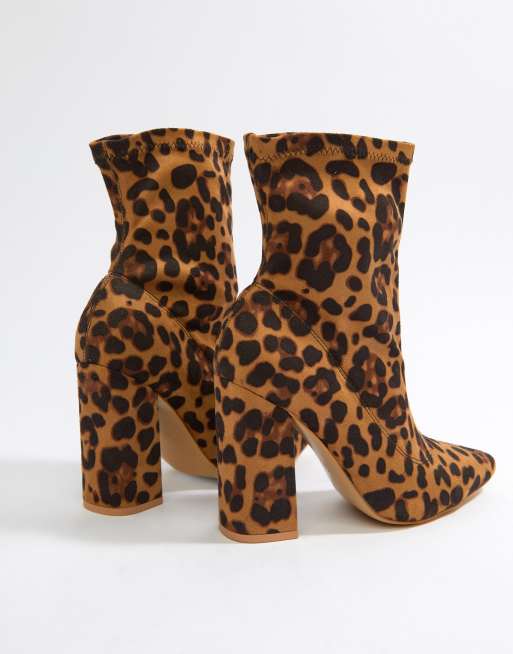 Boohoo shop leopard boots