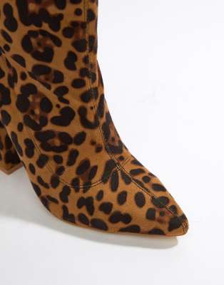 hilty ankle bootie leopard