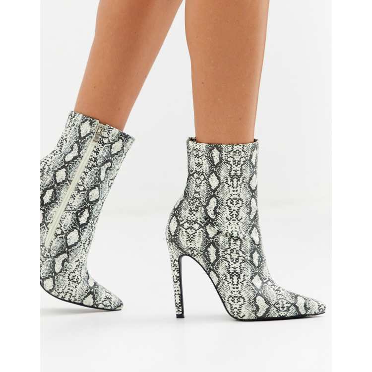 Boohoo best sale snakeskin boots