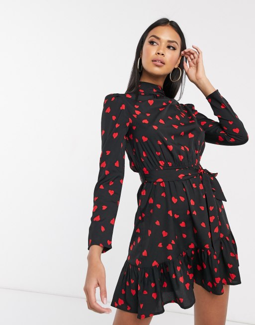 Boohoo shop heart dress