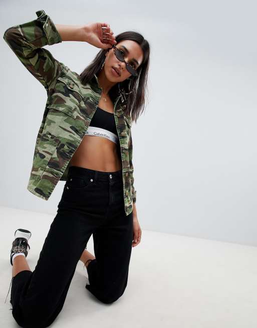 Boohoo jacket in camo