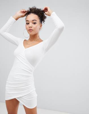 boohoo white dress