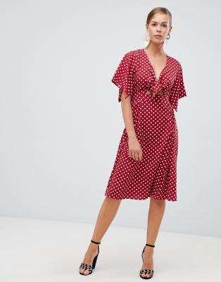 boohoo angel sleeve dress