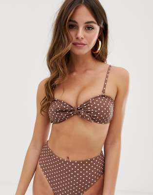boohoo polka dot bikini