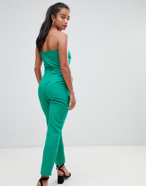 Green cheap jumpsuit boohoo