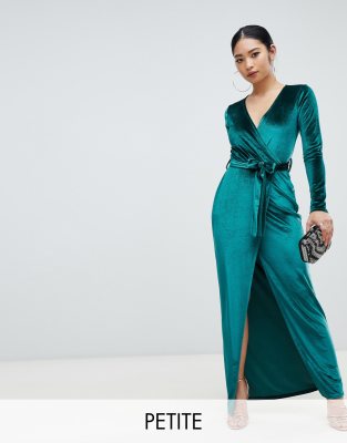 asos petite green dress