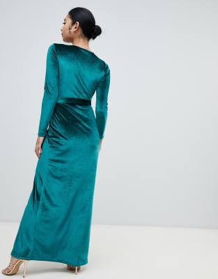 asos petite green dress