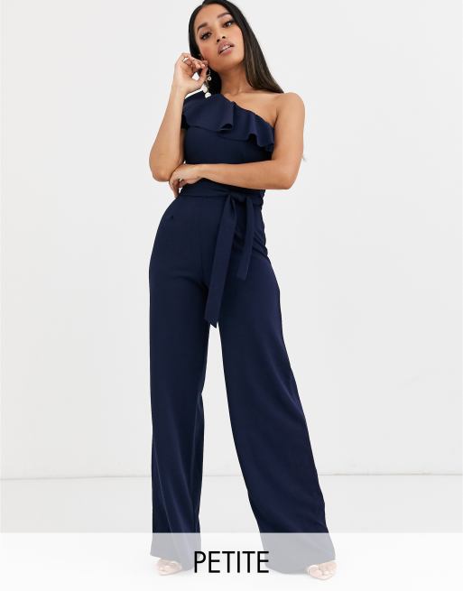 Petite navy jumpsuit
