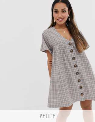 boohoo checked dress