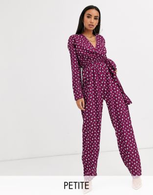 petite purple jumpsuit