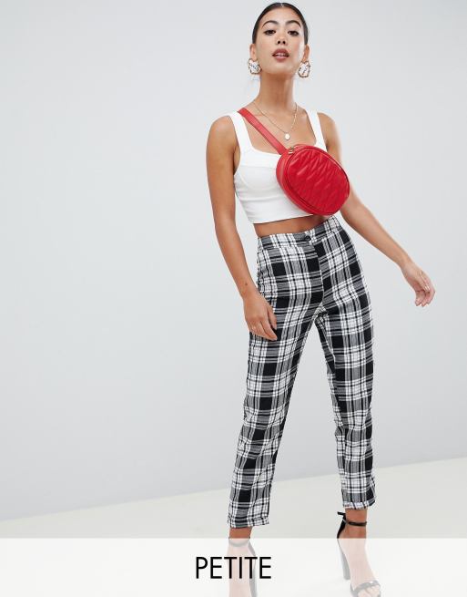 Boohoo on sale gingham trousers