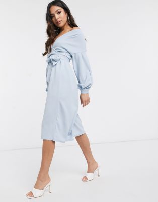 petite off the shoulder jumpsuit