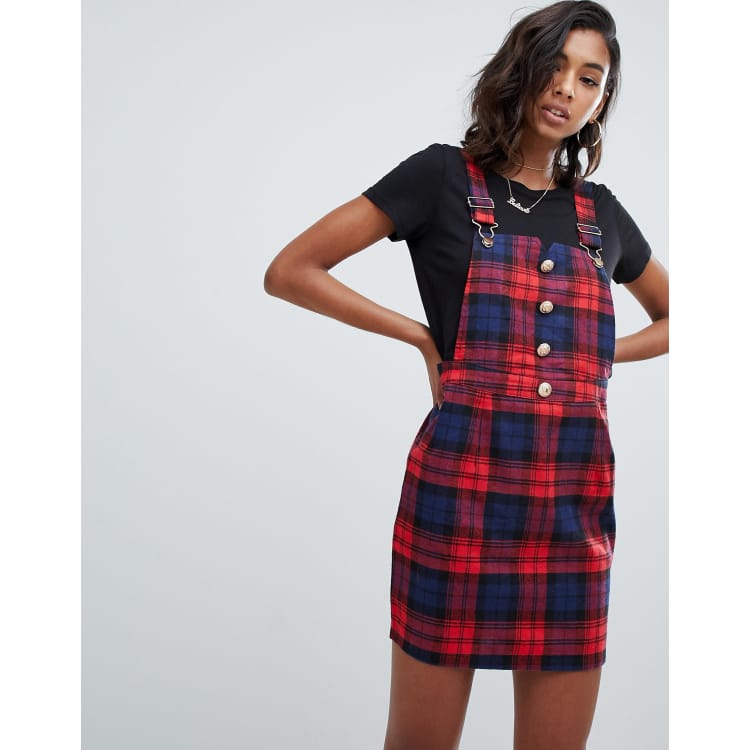 Boohoo hot sale pinafore dress