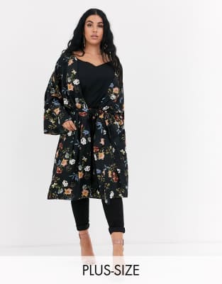 boohoo curve kimono