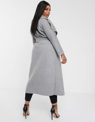 grey waterfall coat