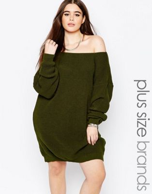 sweater dresses plus size cheap