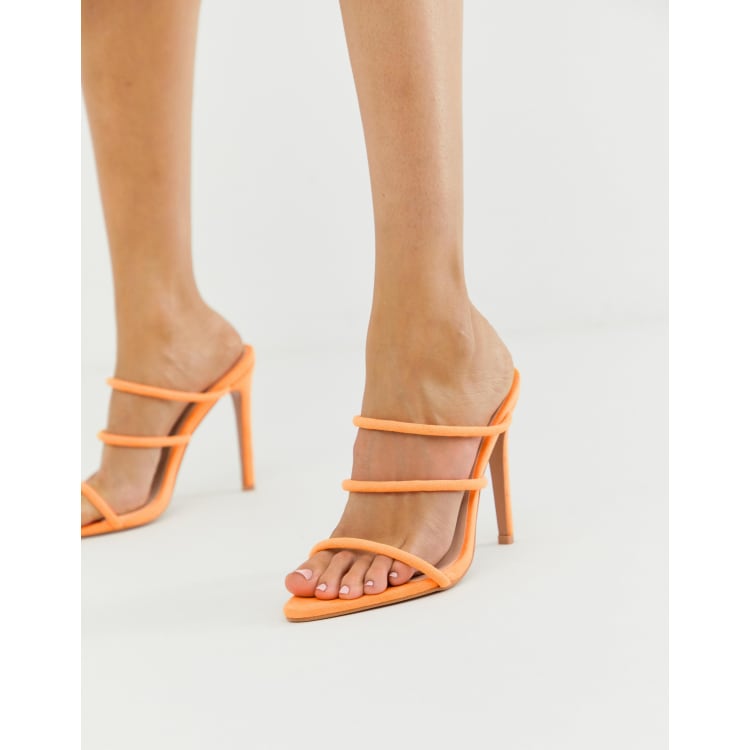 Boohoo on sale orange heels