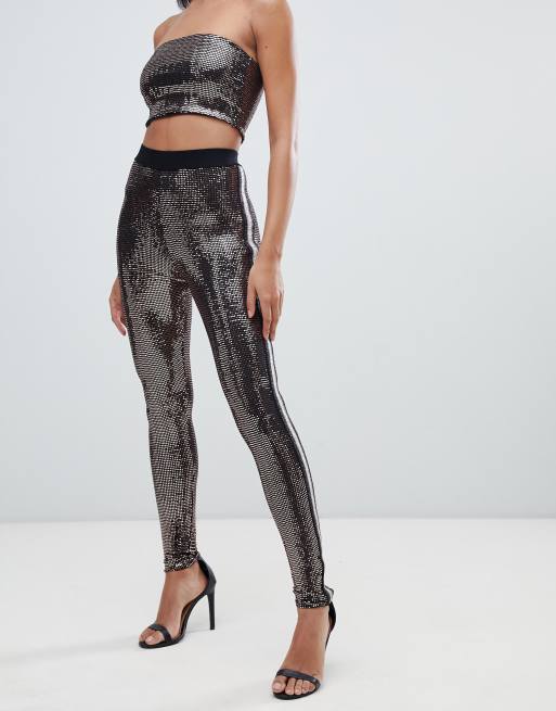 Gold sequin legging sale