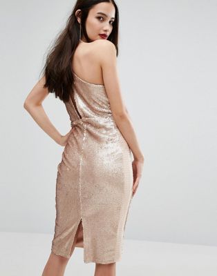 strappy sequin dress