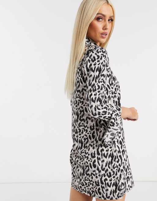 Boohoo animal print shift sales dress