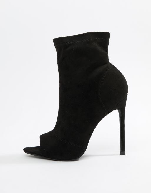 Boohoo open best sale toe boots