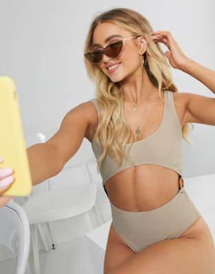 boohoo cut out swimsuit