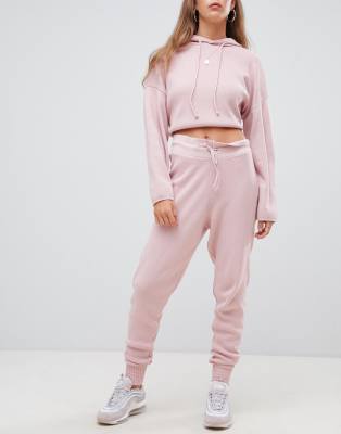 boohoo pink joggers
