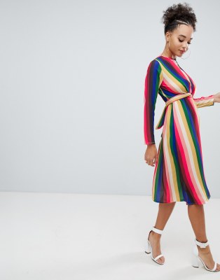 boohoo striped dress