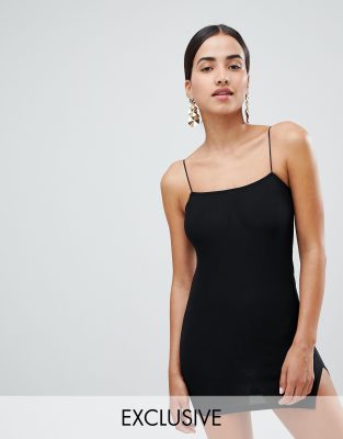 Metallic dress gold neck prettylittlething square bodycon in for work