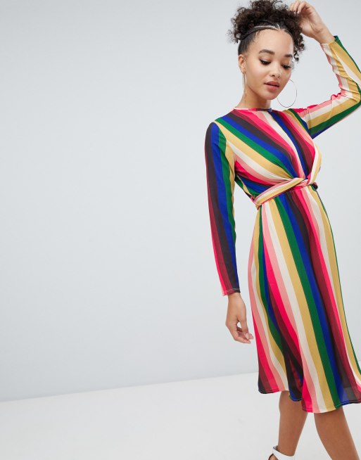 Boohoo shop striped dress