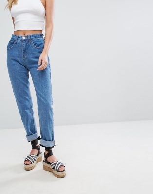 black mom jeans boohoo