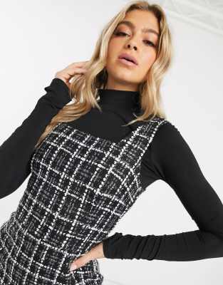 Boohoo tweed dress hotsell
