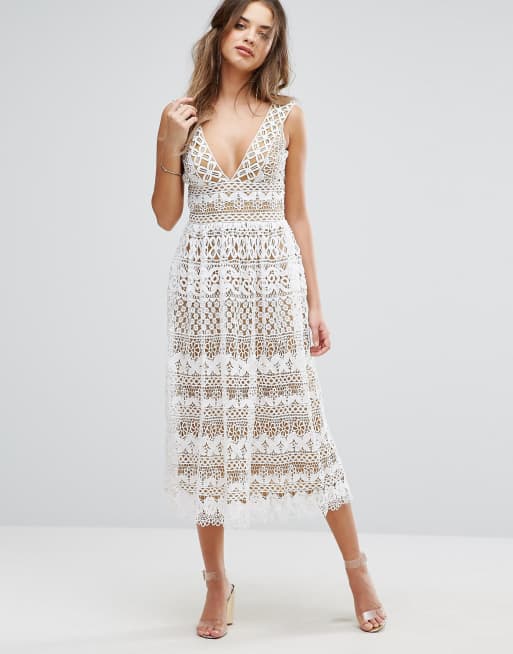 Boohoo white best sale dress lace